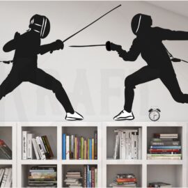Eskrim Silüet Duvar Etiketi Seti